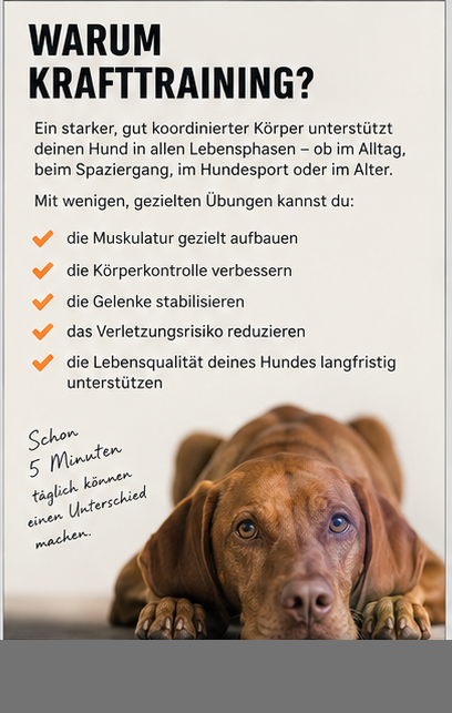 Übungen für den Muskelaufbau beim Hund